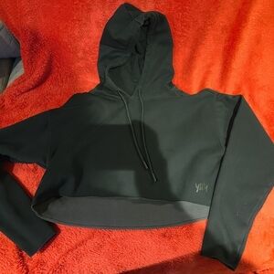 Yitty Black Cropped Hoodie